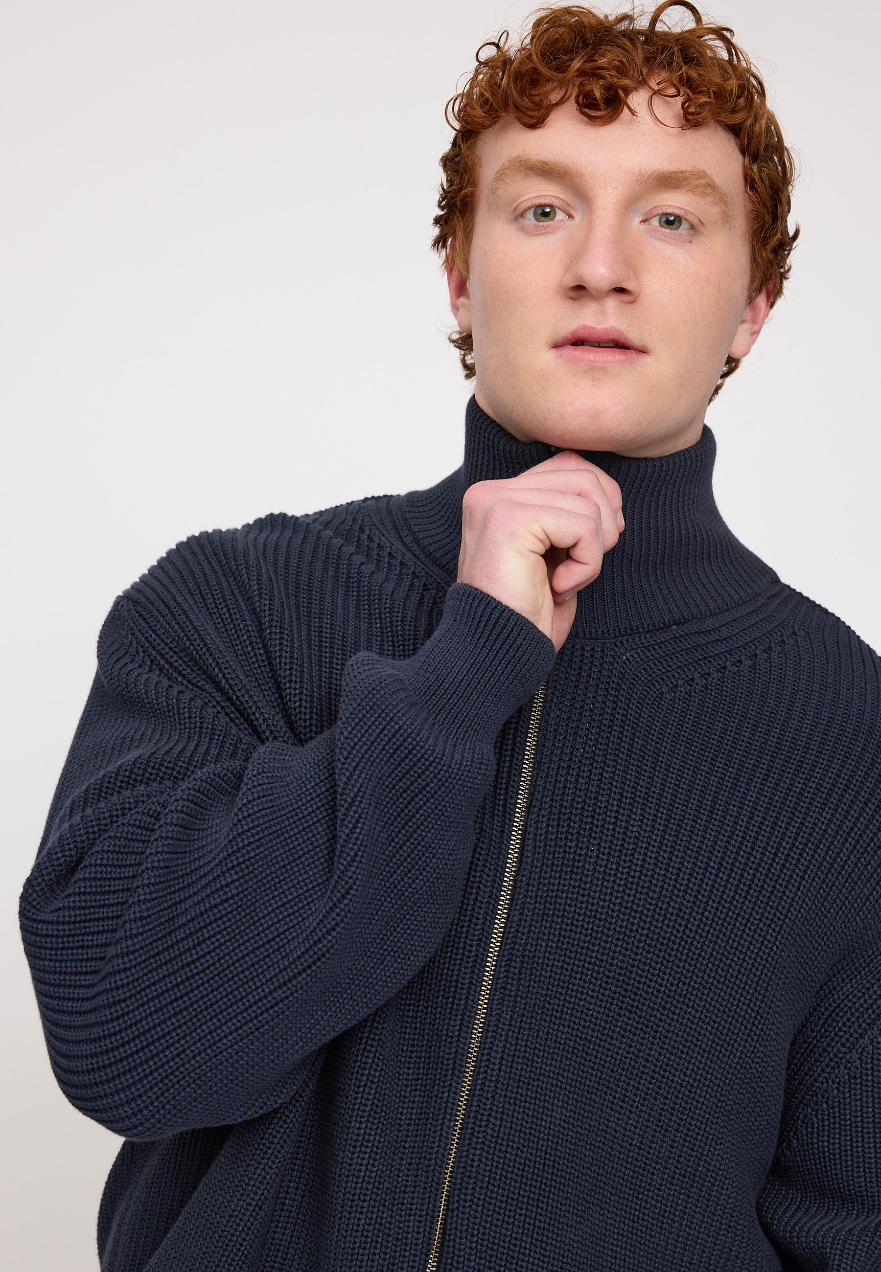 Knit Zip Cardigan