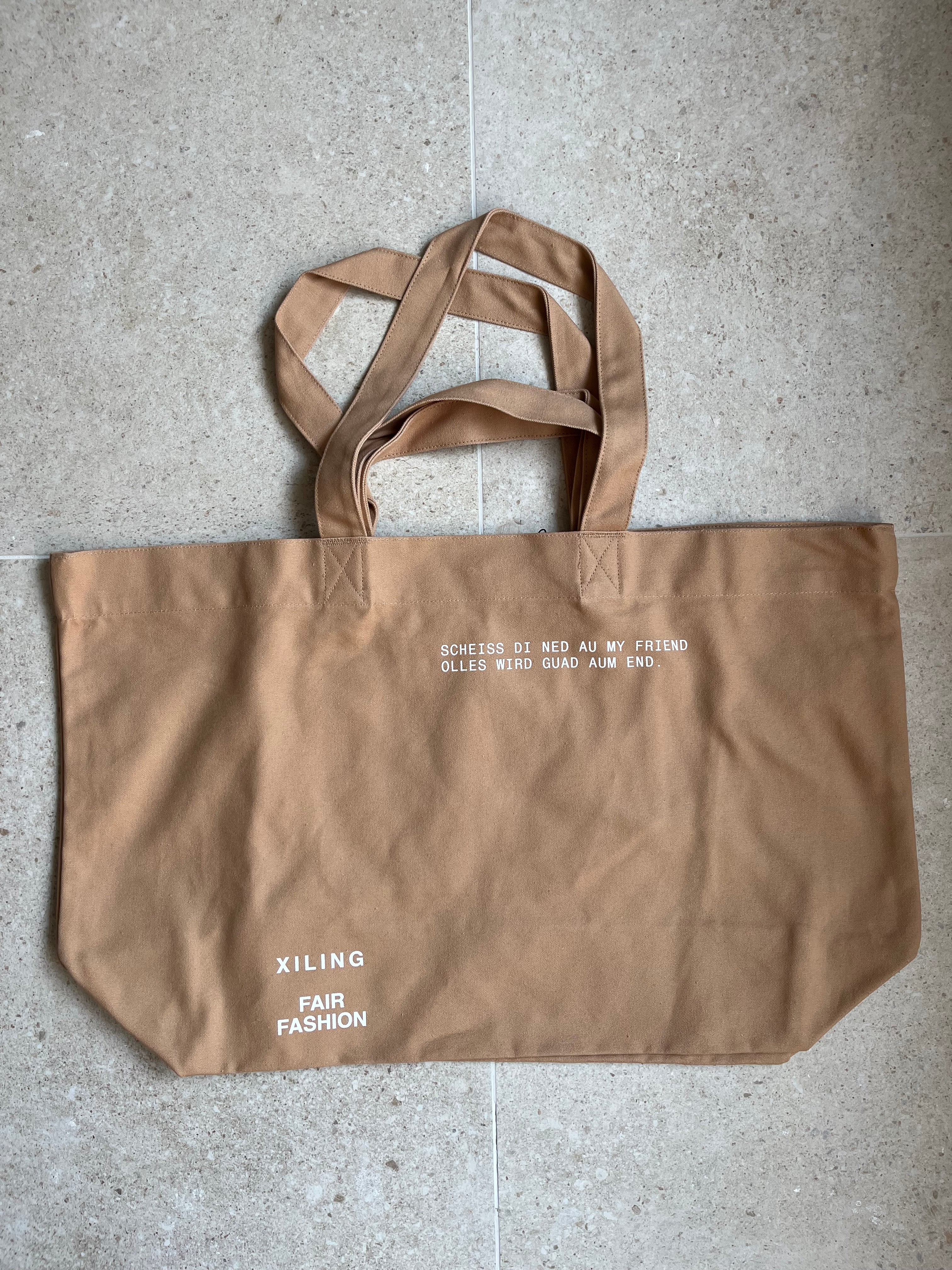 Organic Shopping Bag - Scheiss di ned au