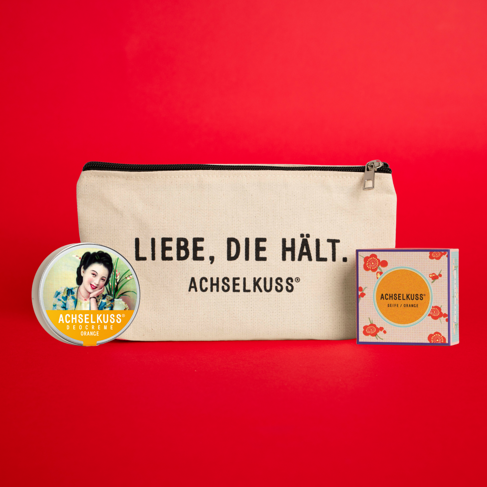 ACHSELKUSS - Weihnachtsset Orange