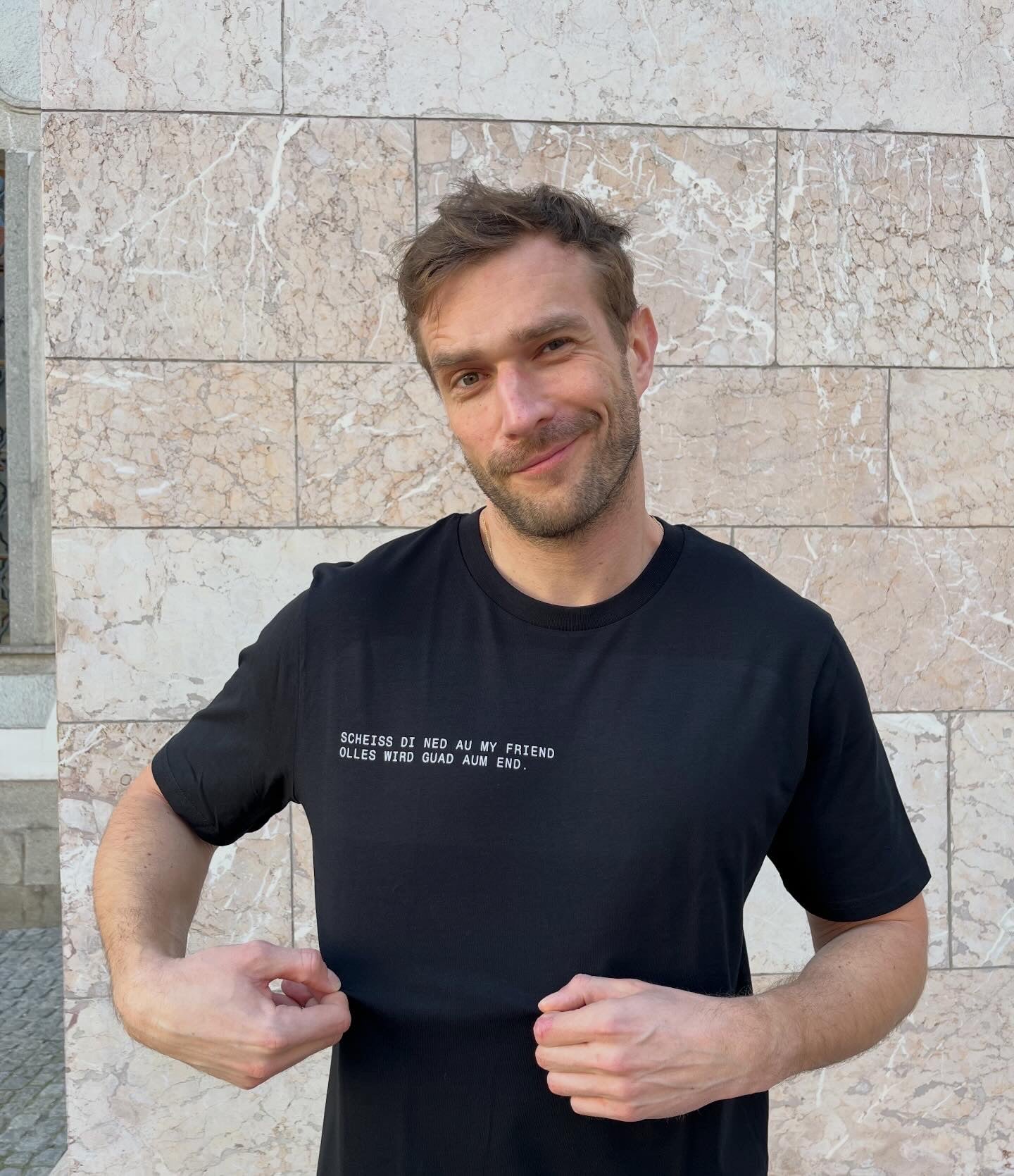 T-Shirt - Scheiss di ned au