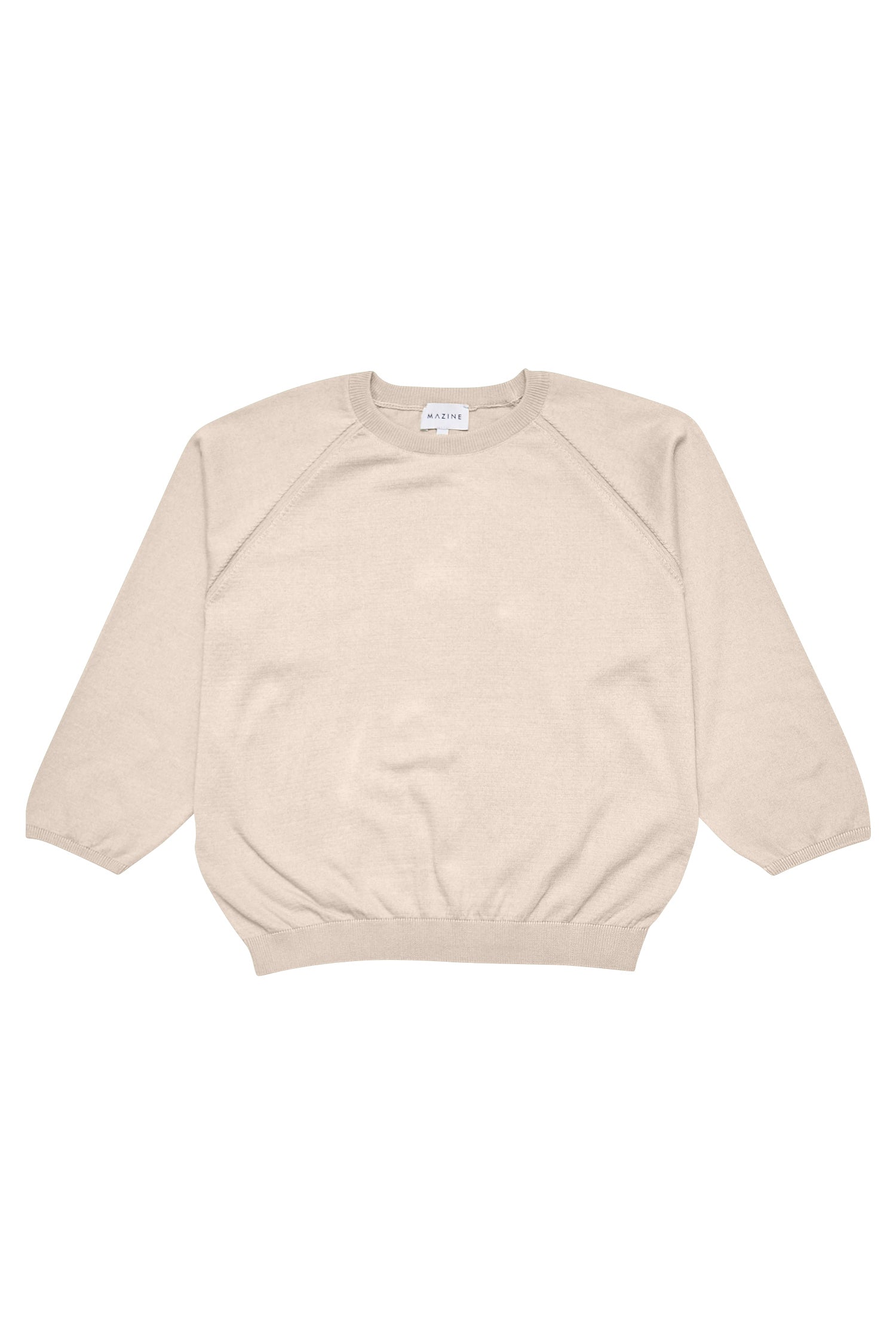 Fine Knit Jumper Raglan - Eggshell