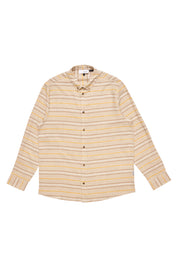 Striped Linen Mixed Shirt - Moon/Multicolor