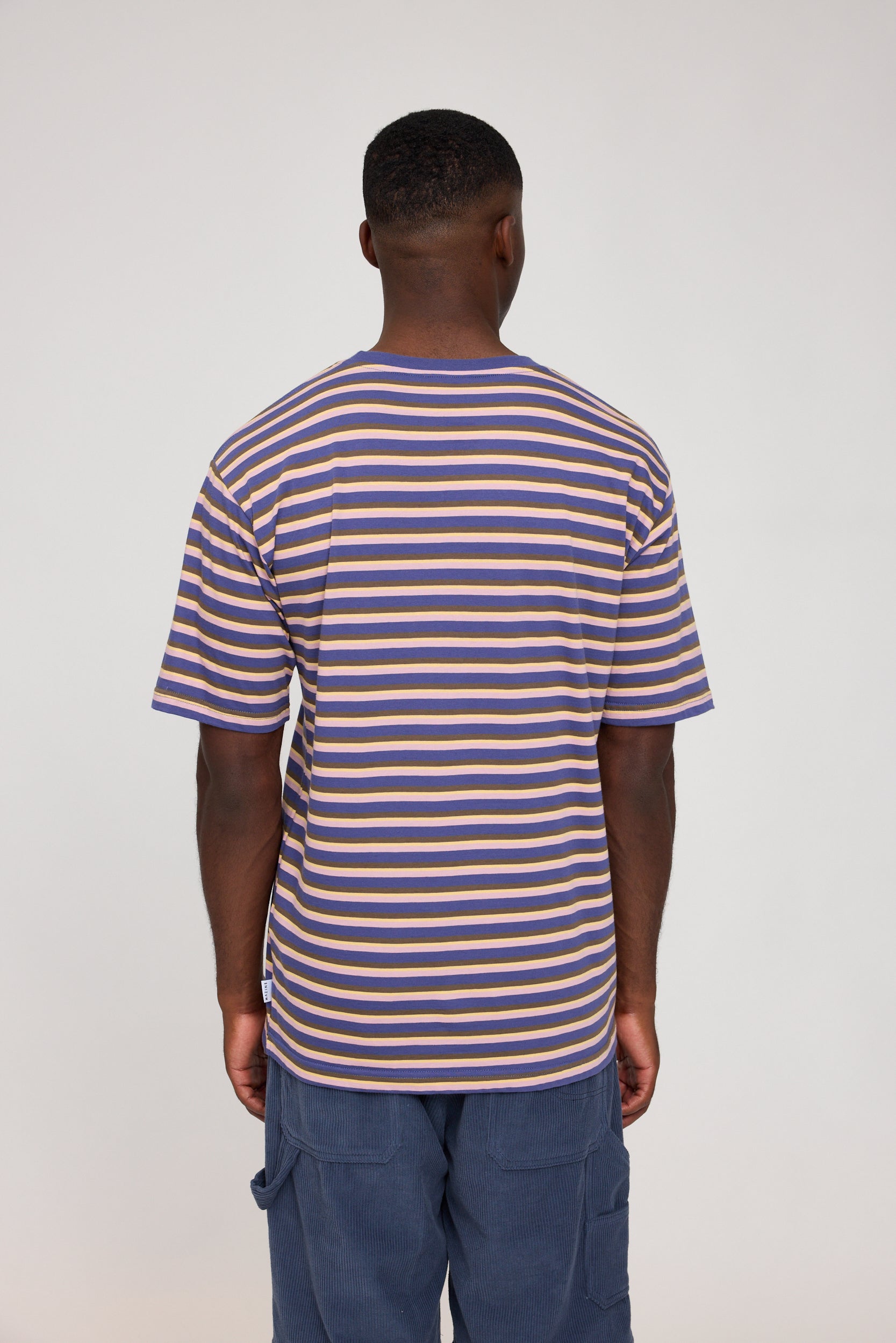 Fine Striped T - Banana/ Multicolor