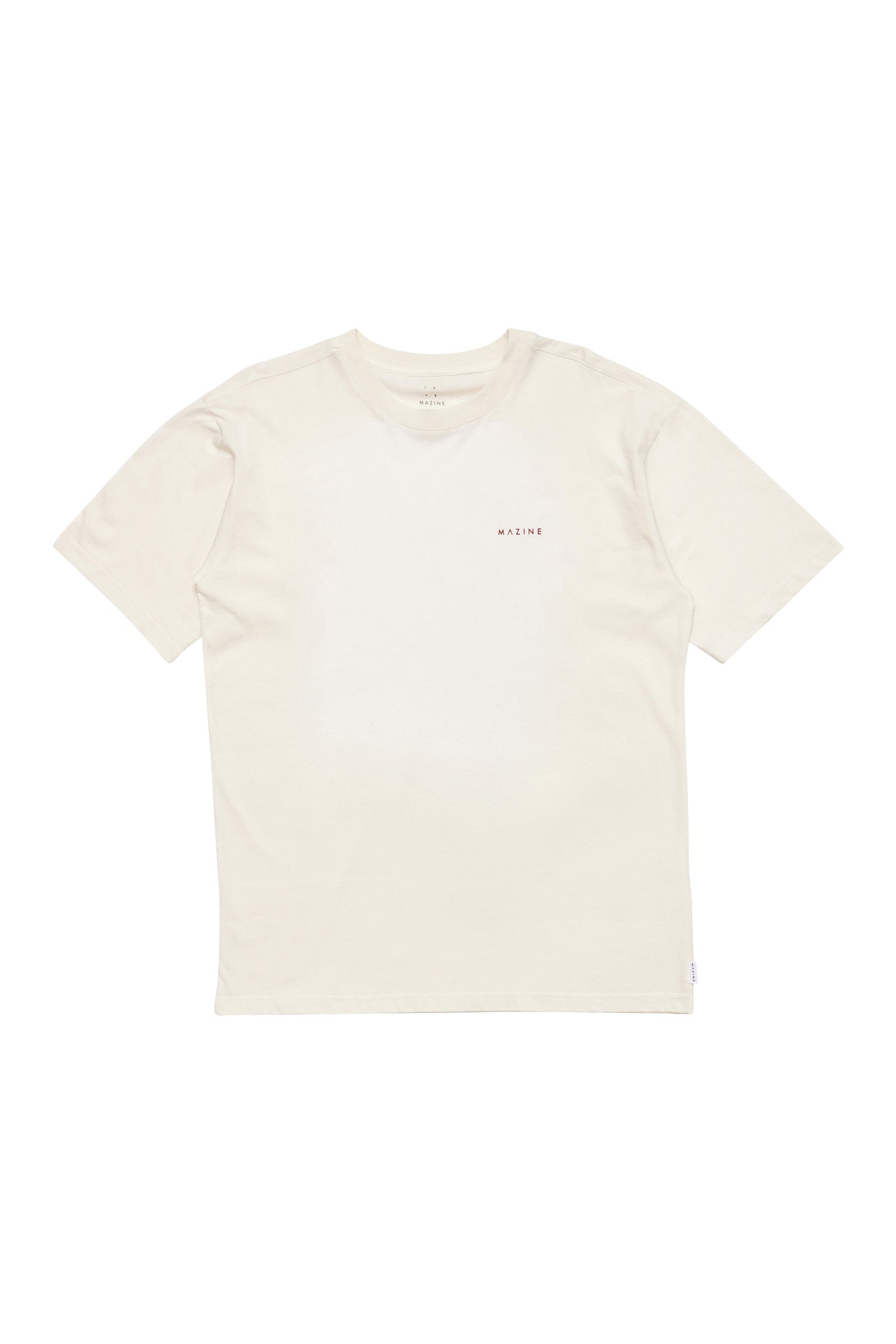 Weißes T-Shirt mit Logo 'MAZINE'