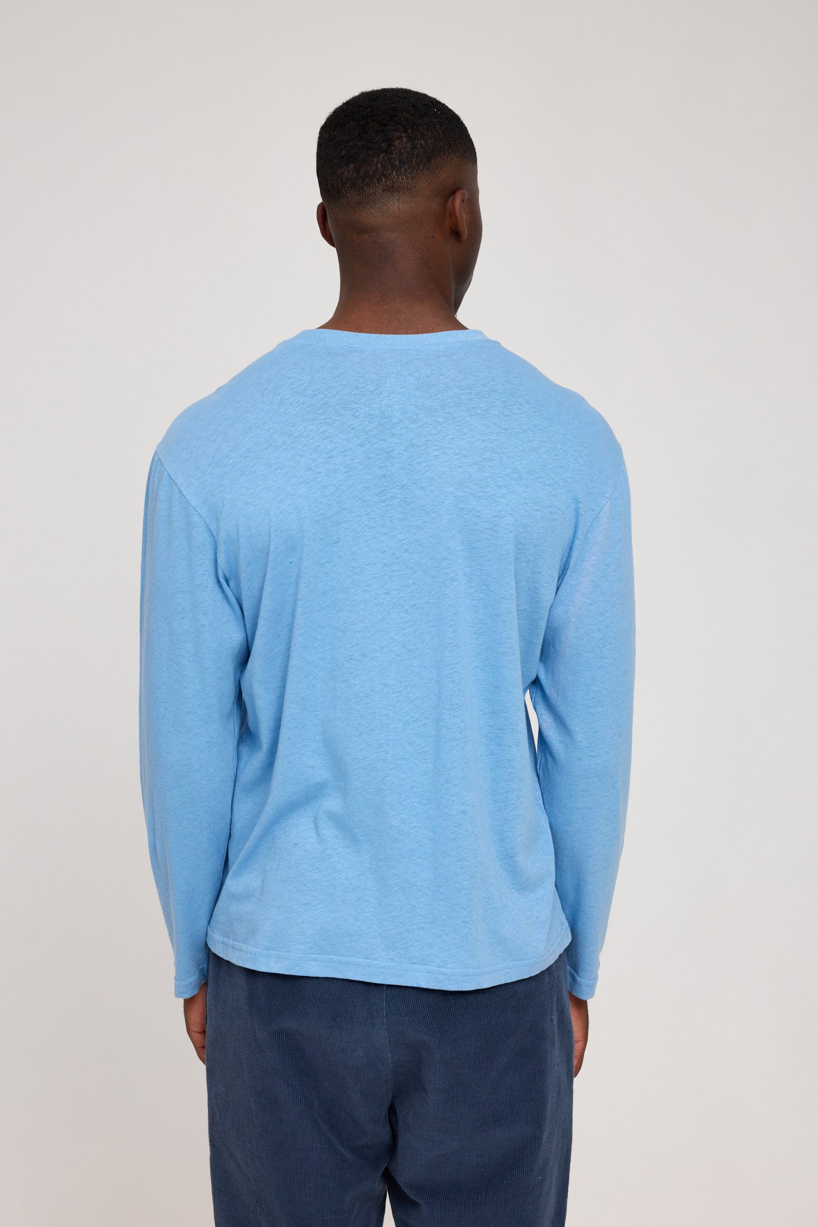 Linen Mix Longsleeve - Azur