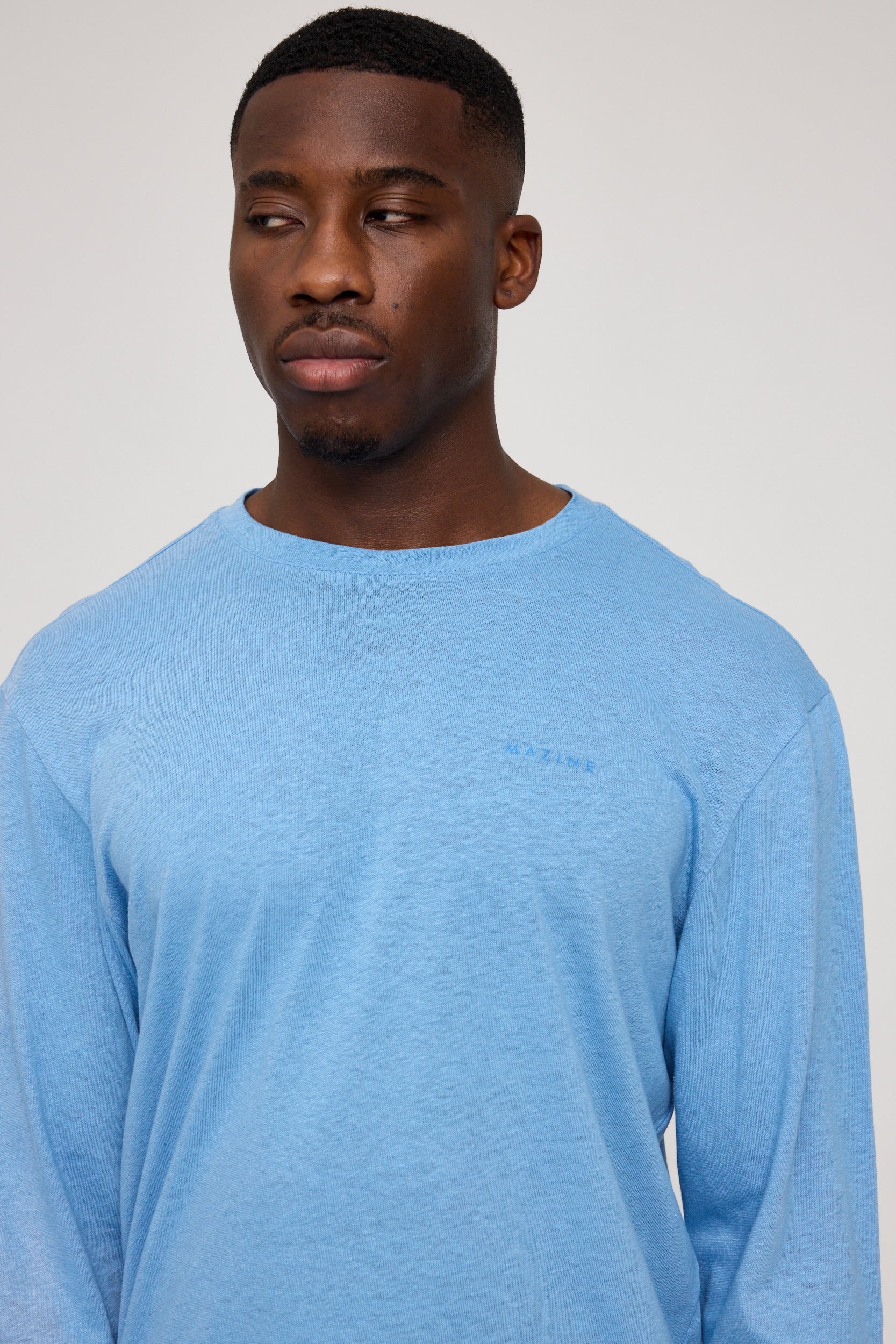 Linen Mix Longsleeve - Azur