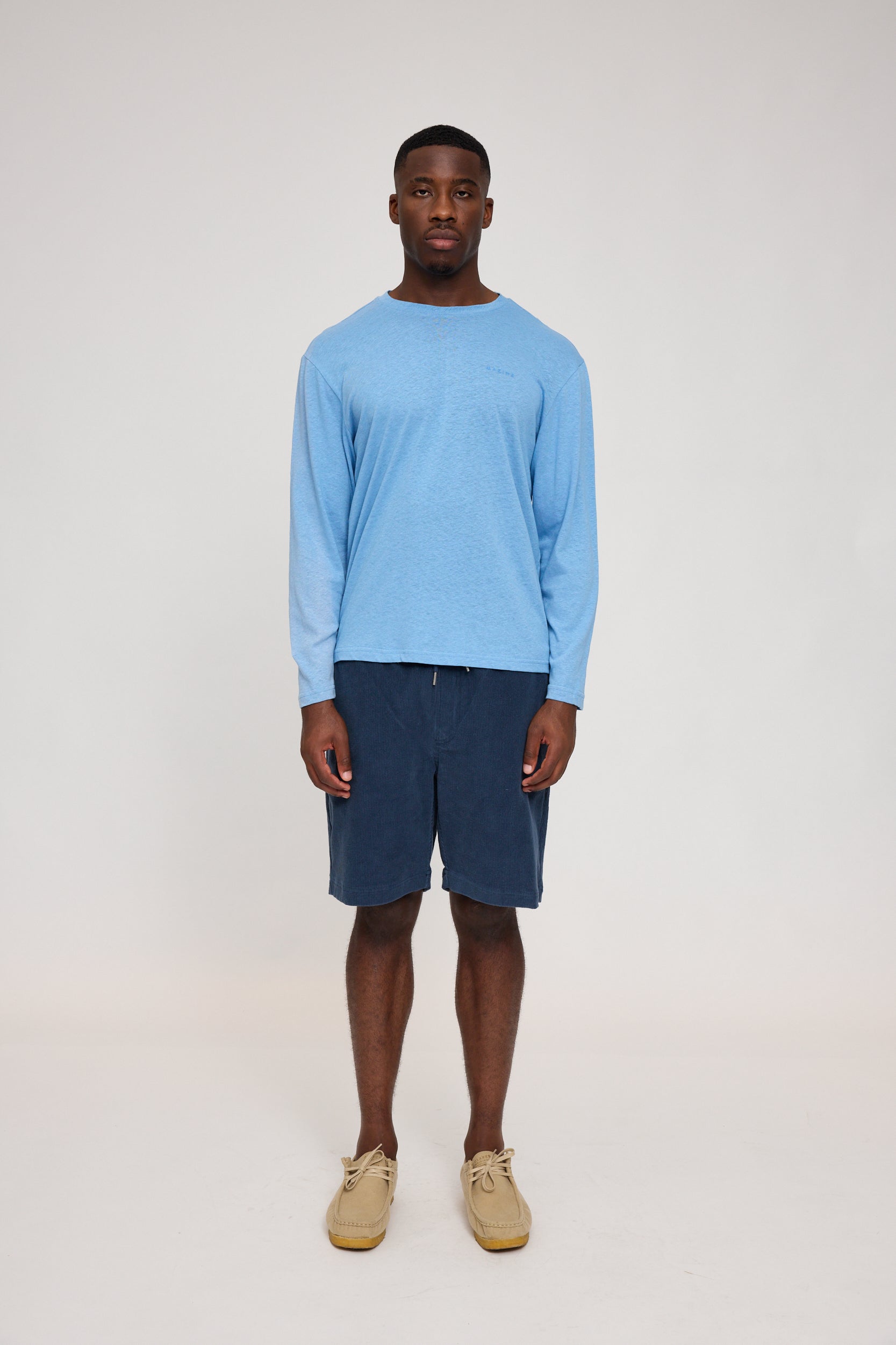 Linen Mix Longsleeve - Azur
