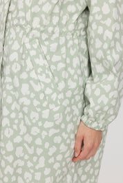 Oversized Rain Coat - Misty Jade/ Printed