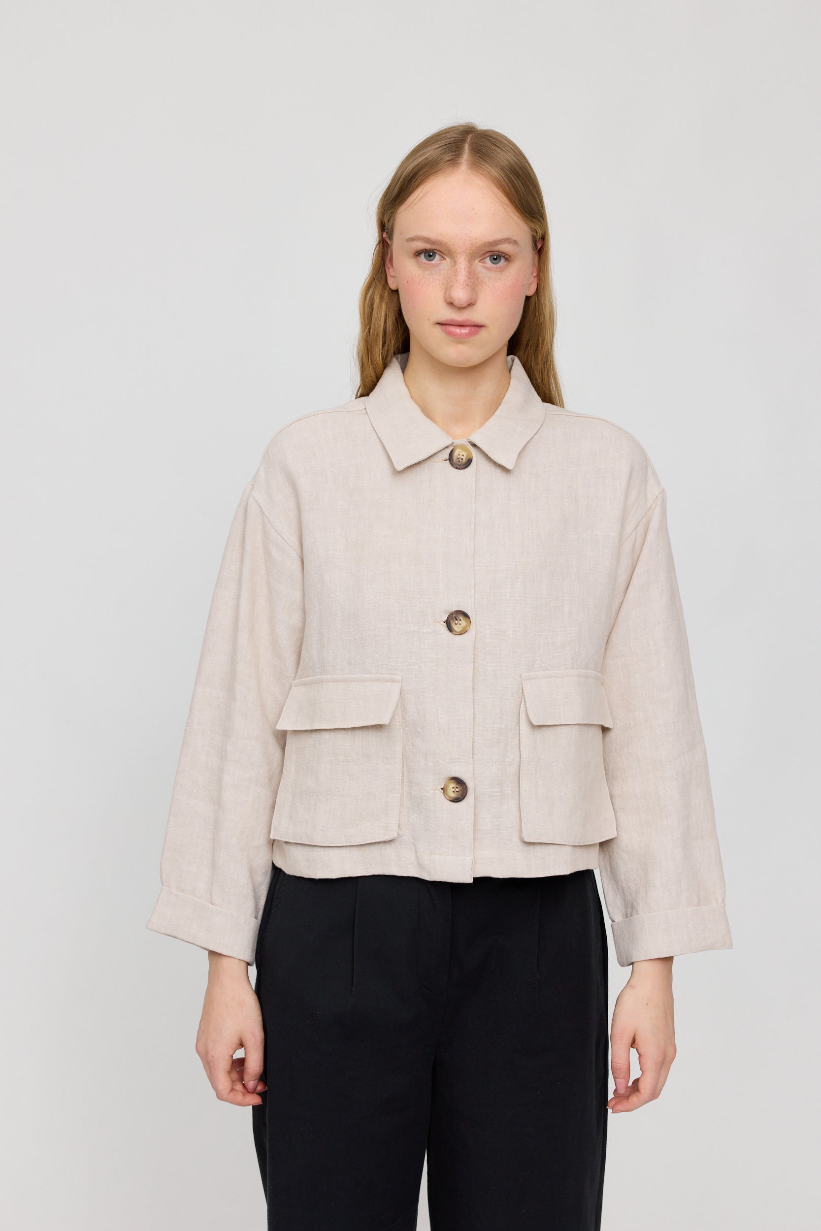Short Linen Jacket
