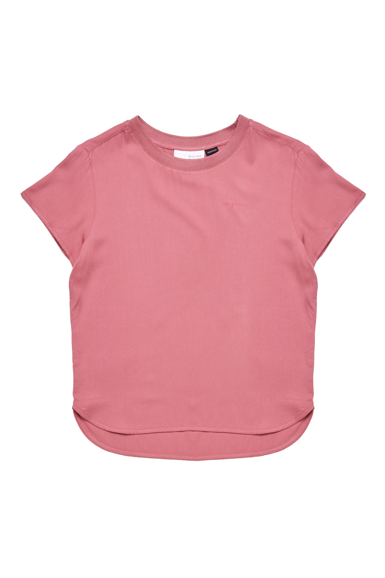 Crew Neck Blouse - Pink Rose