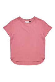 Crew Neck Blouse - Pink Rose