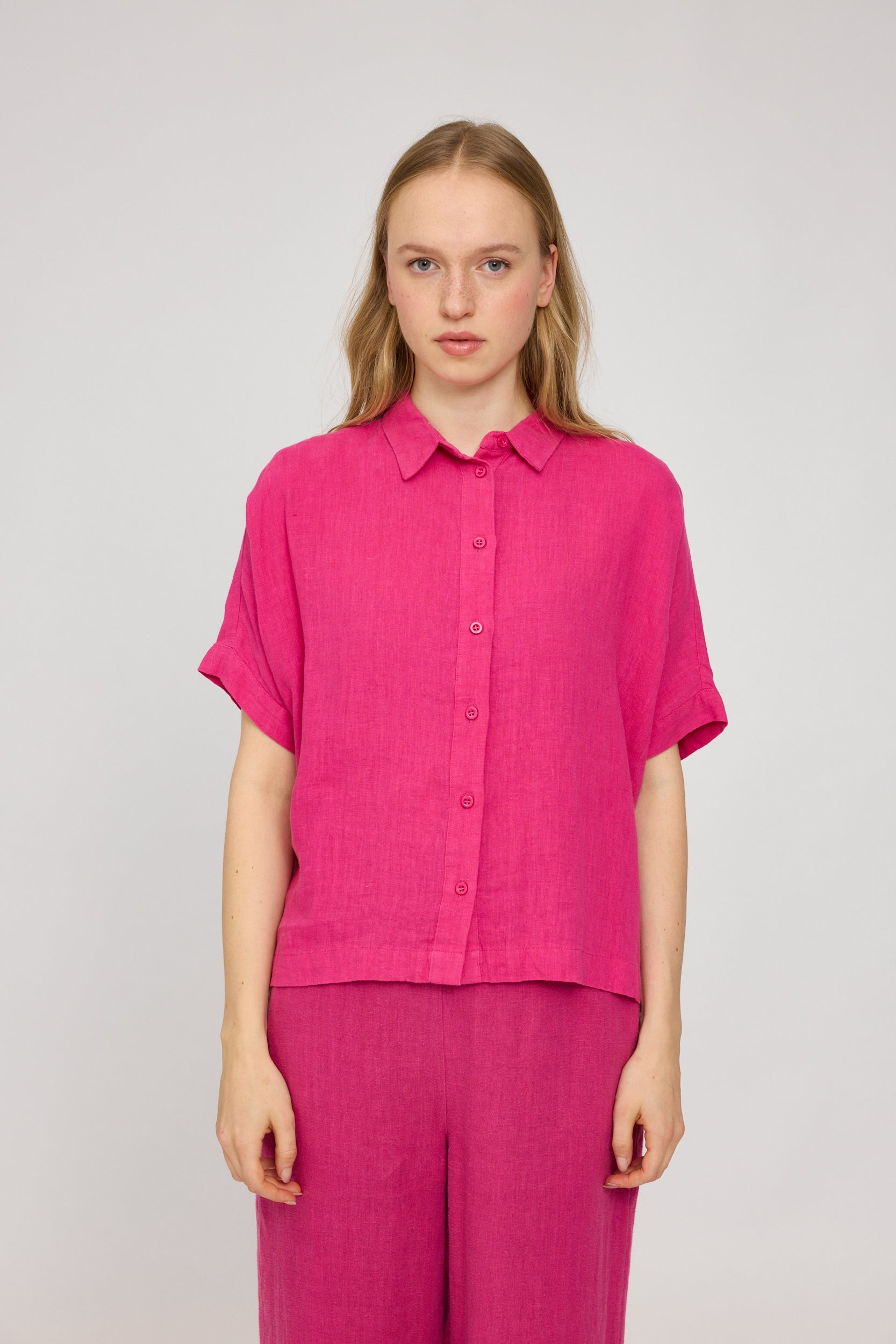 Short Sleeve Linen Shirt