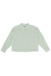 Long Sleeve Linen Shirt - Pool