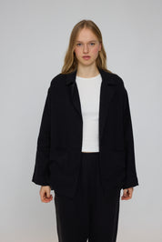 Linen Blazer Wide