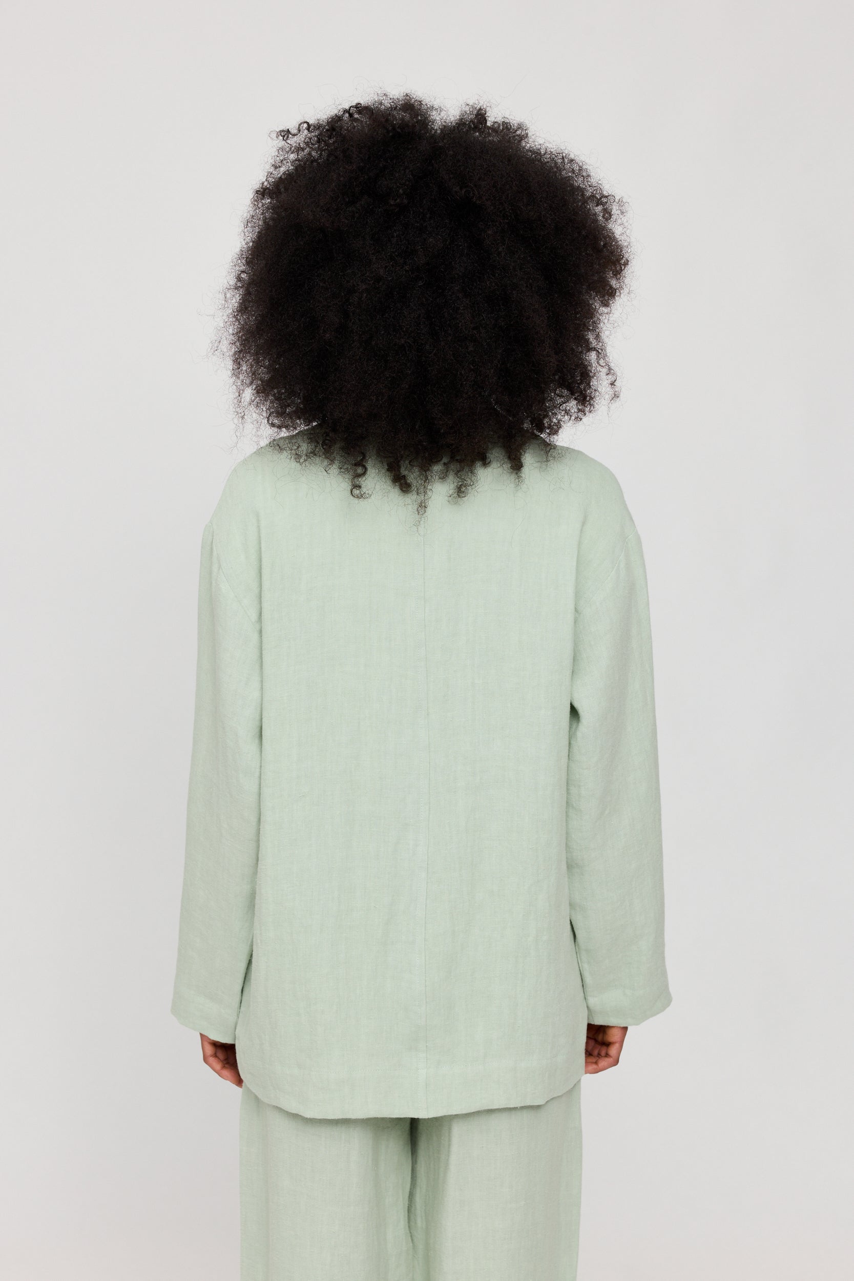 Linen Blazer Wide