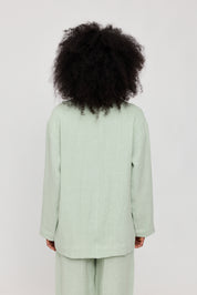 Linen Blazer Wide