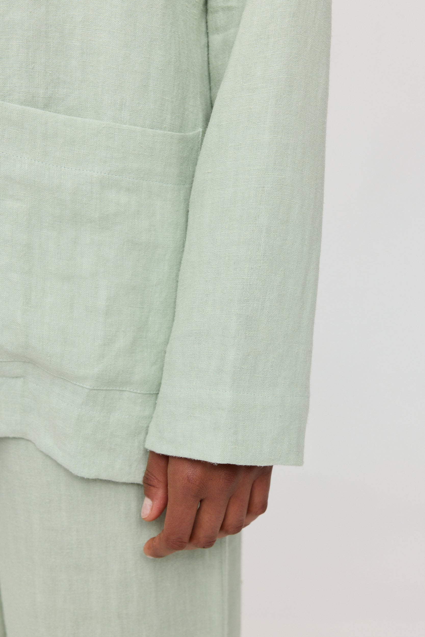Linen Blazer Wide