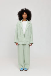 Linen Blazer Wide