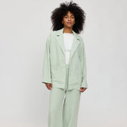 Linen Blazer Wide