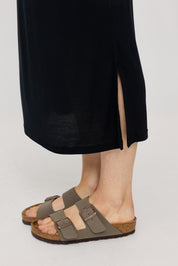 Midi Jersey Tank Dress - Black