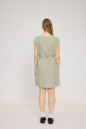 Linen Mini Dress - Seagrass