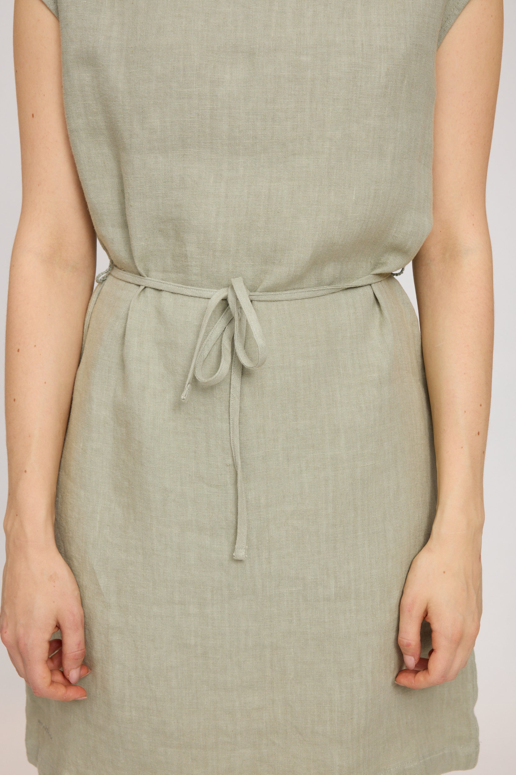 Linen Mini Dress - Seagrass