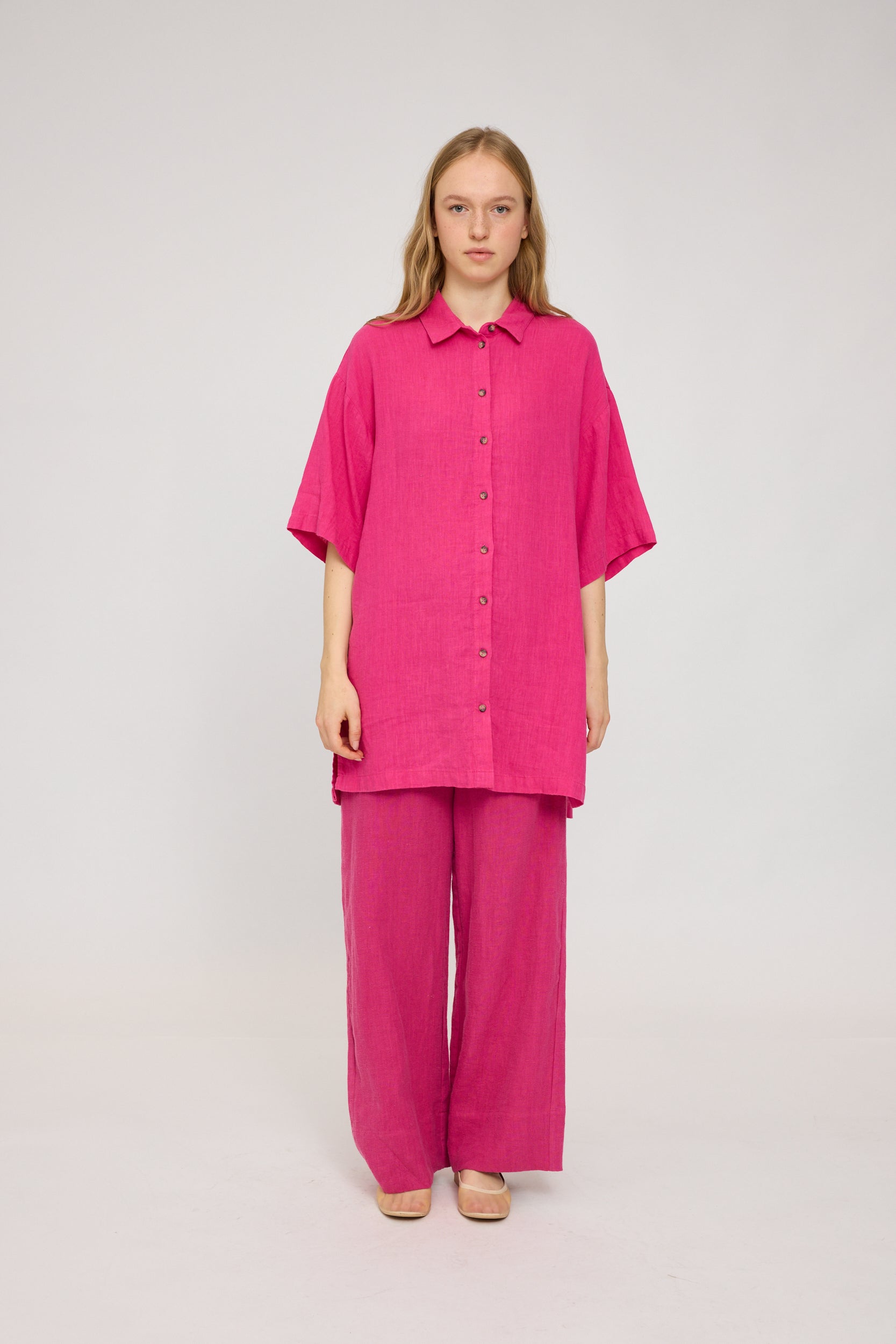 Linen Shirt Dress