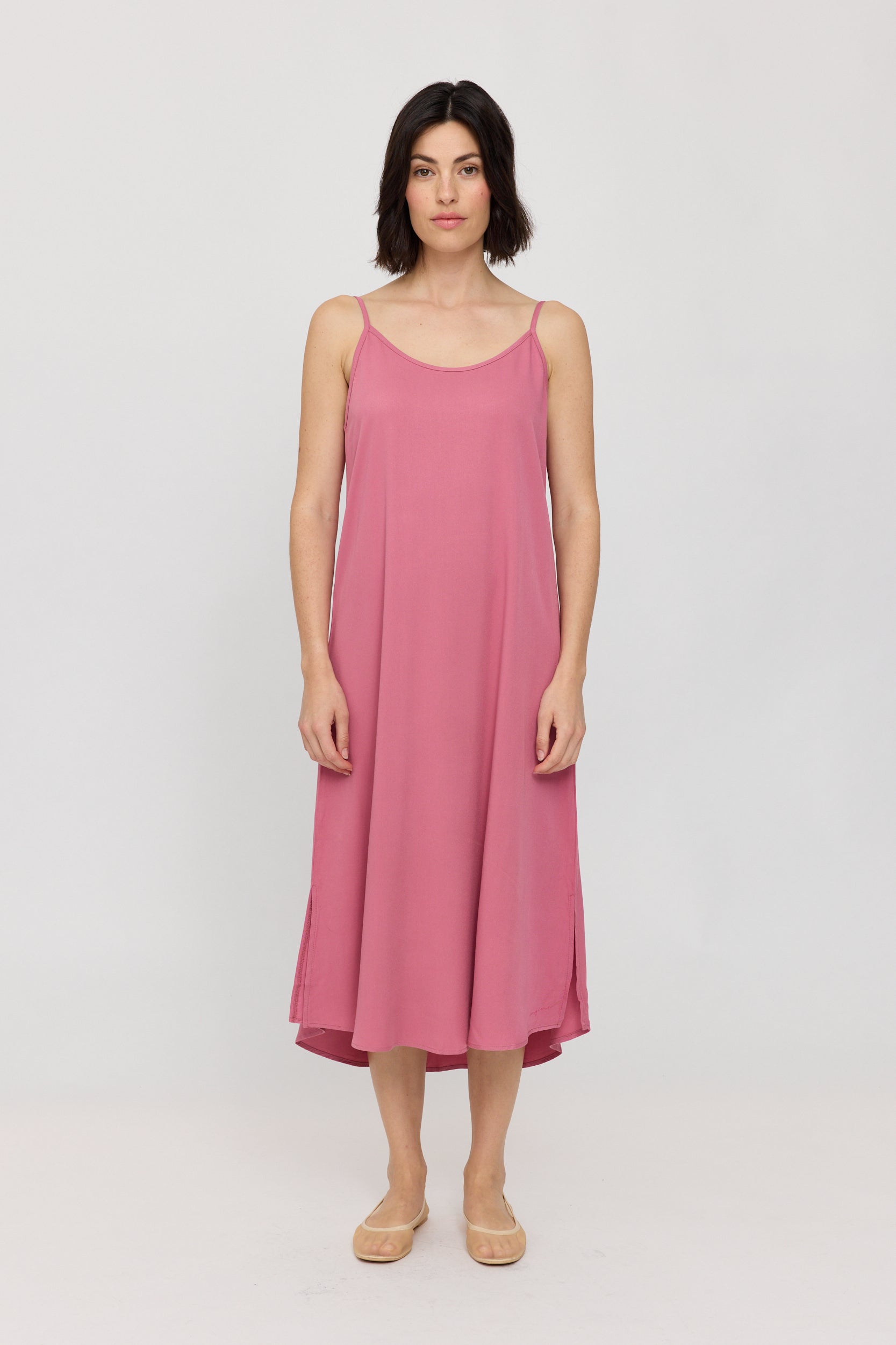 Strap Dress - Pink Rose
