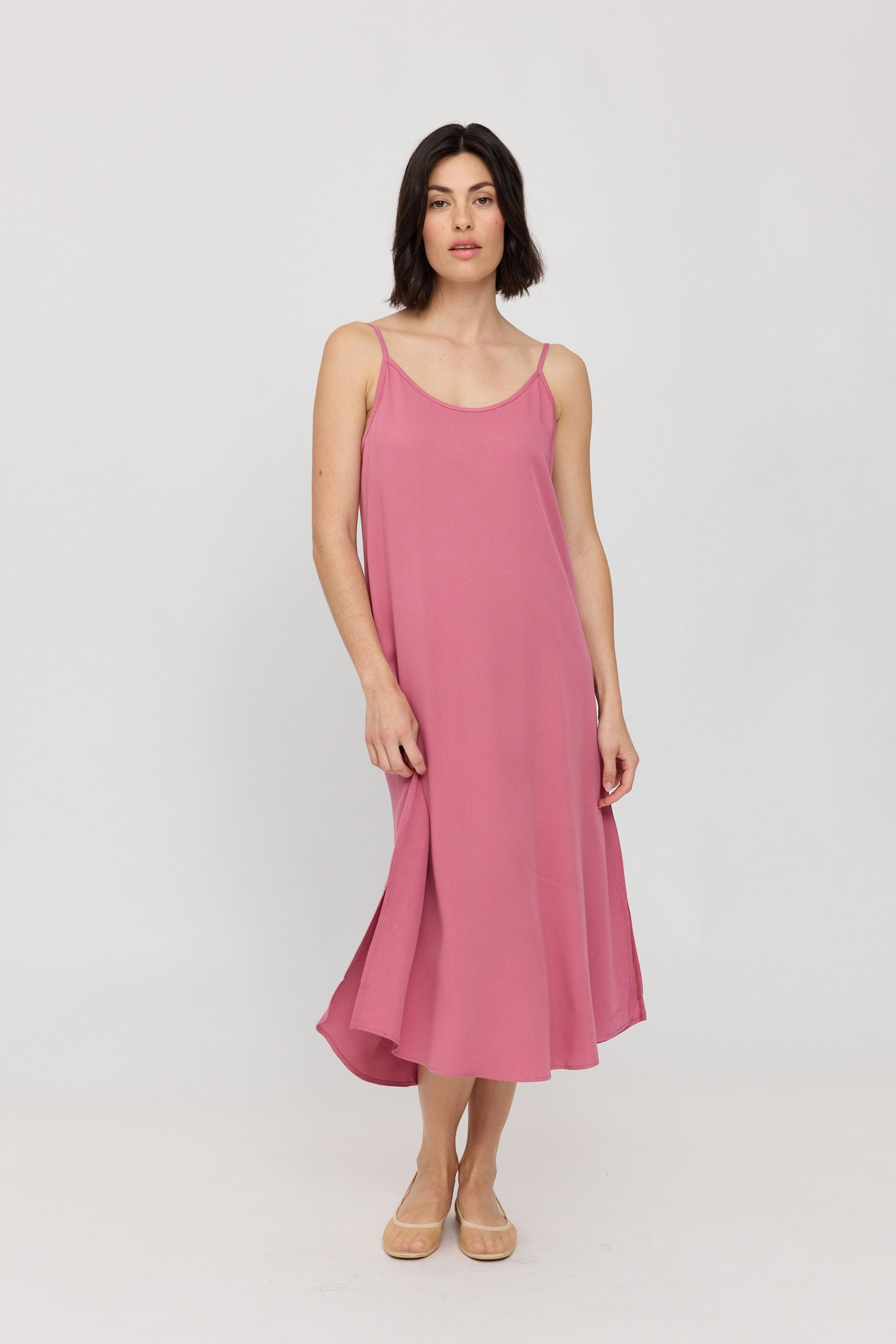 Strap Dress - Pink Rose