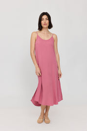 Strap Dress - Pink Rose