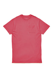 Rotes T-Shirt mit Brusttasche isoliert