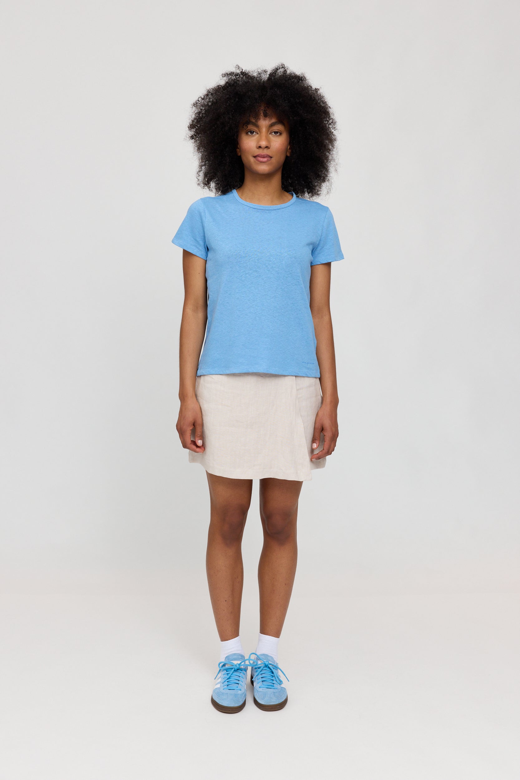 Linen Mix Basic T