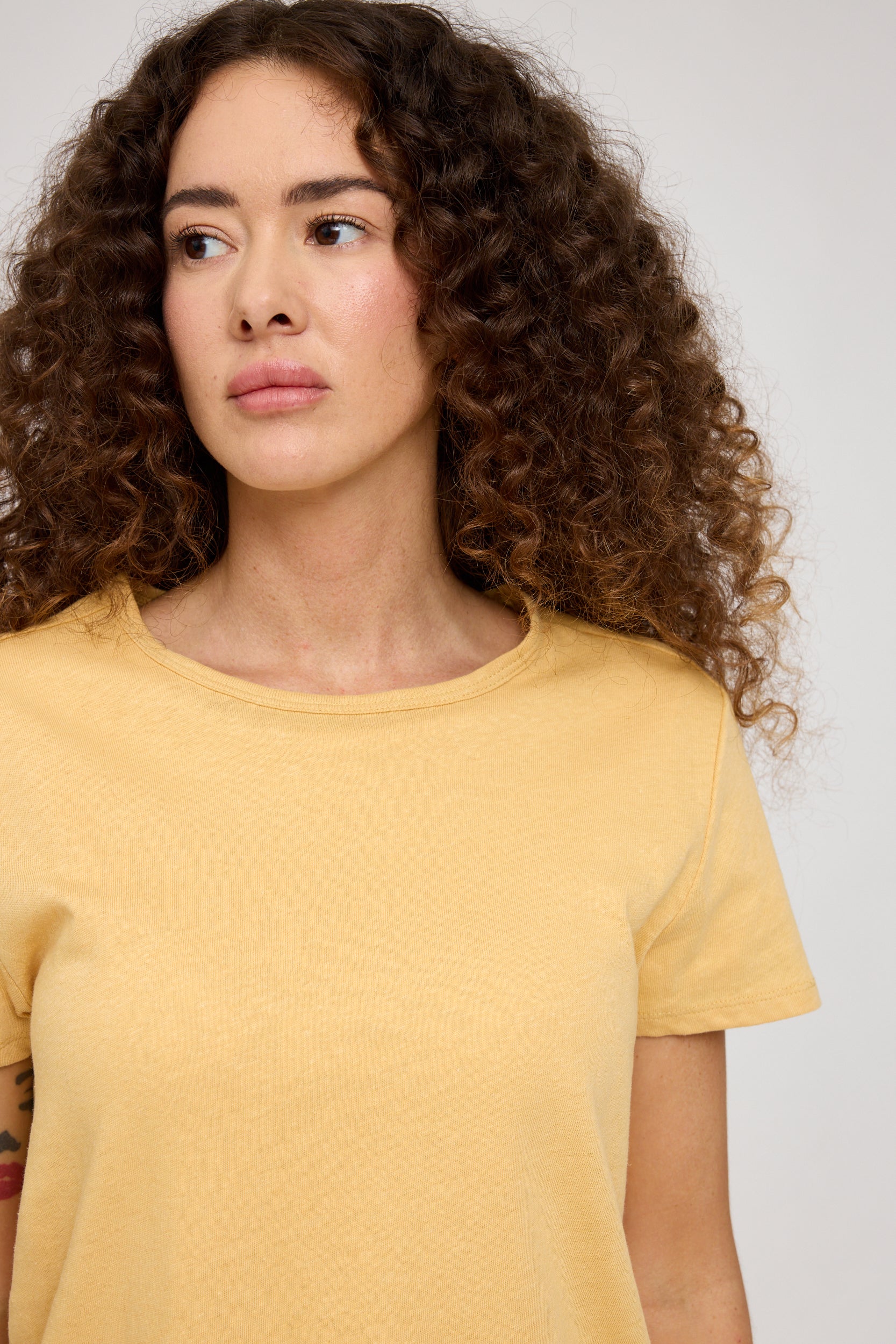 Linen Mix Basic T