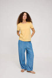 Linen Mix Basic T