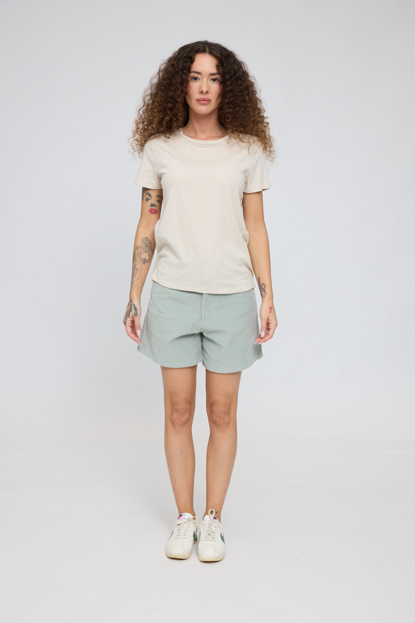 Linen Mix Basic T