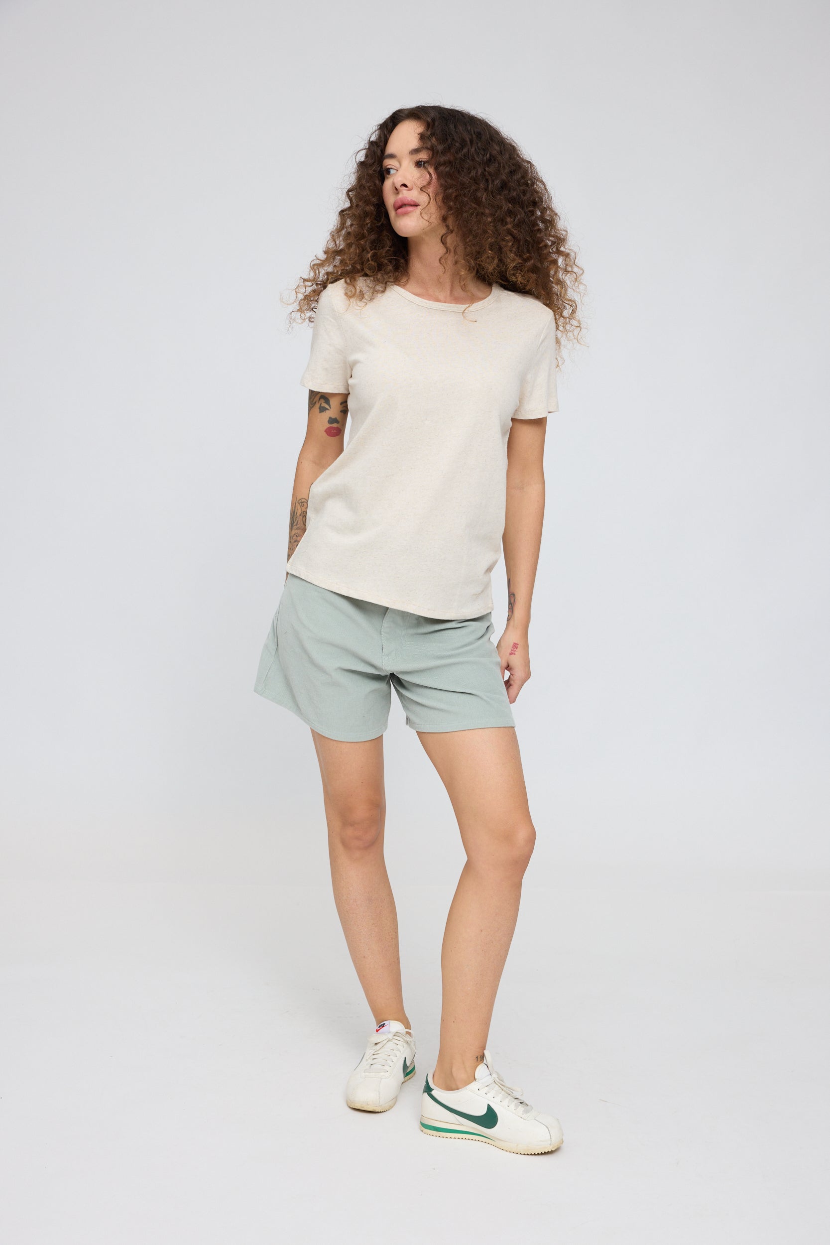 Linen Mix Basic T