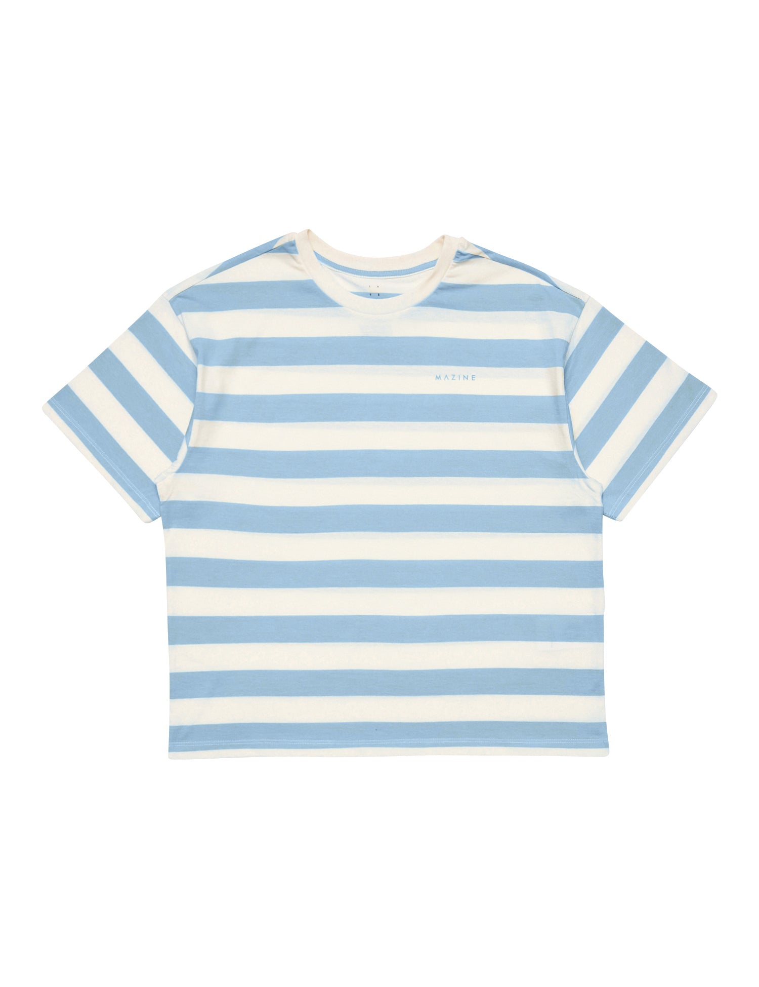 Blau-weiß gestreiftes T-Shirt
