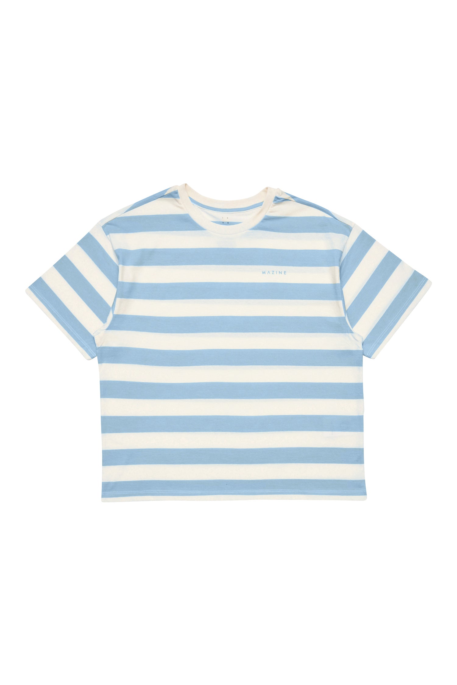 Blau-weiß gestreiftes T-Shirt