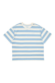 Blau-weiß gestreiftes T-Shirt