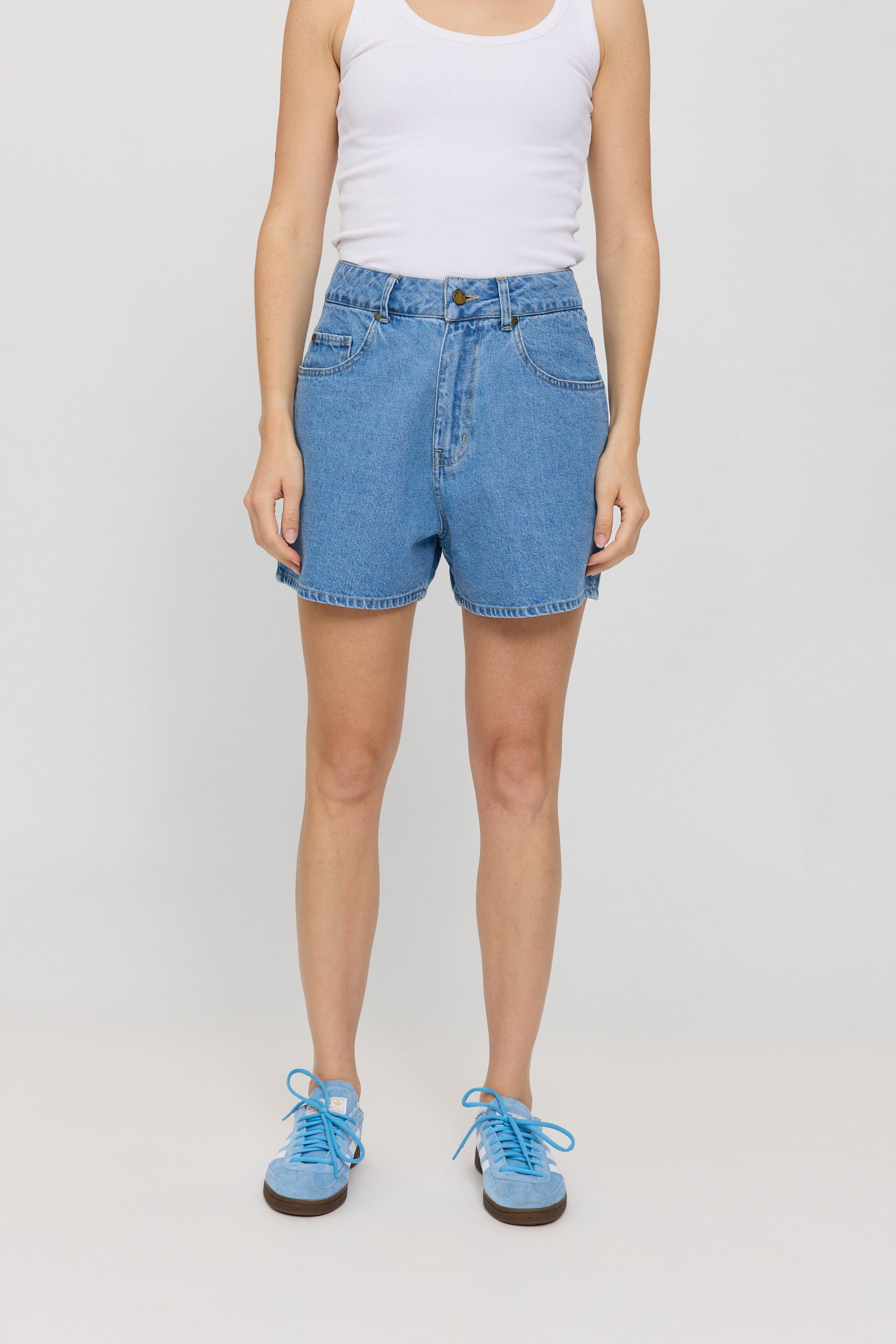 5-Pocket Denim Shorts - Light Blue Wash