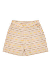 Linen Mix Shorts - Moon/Multicolor