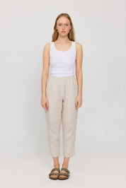 Straight Leg Linen Pants