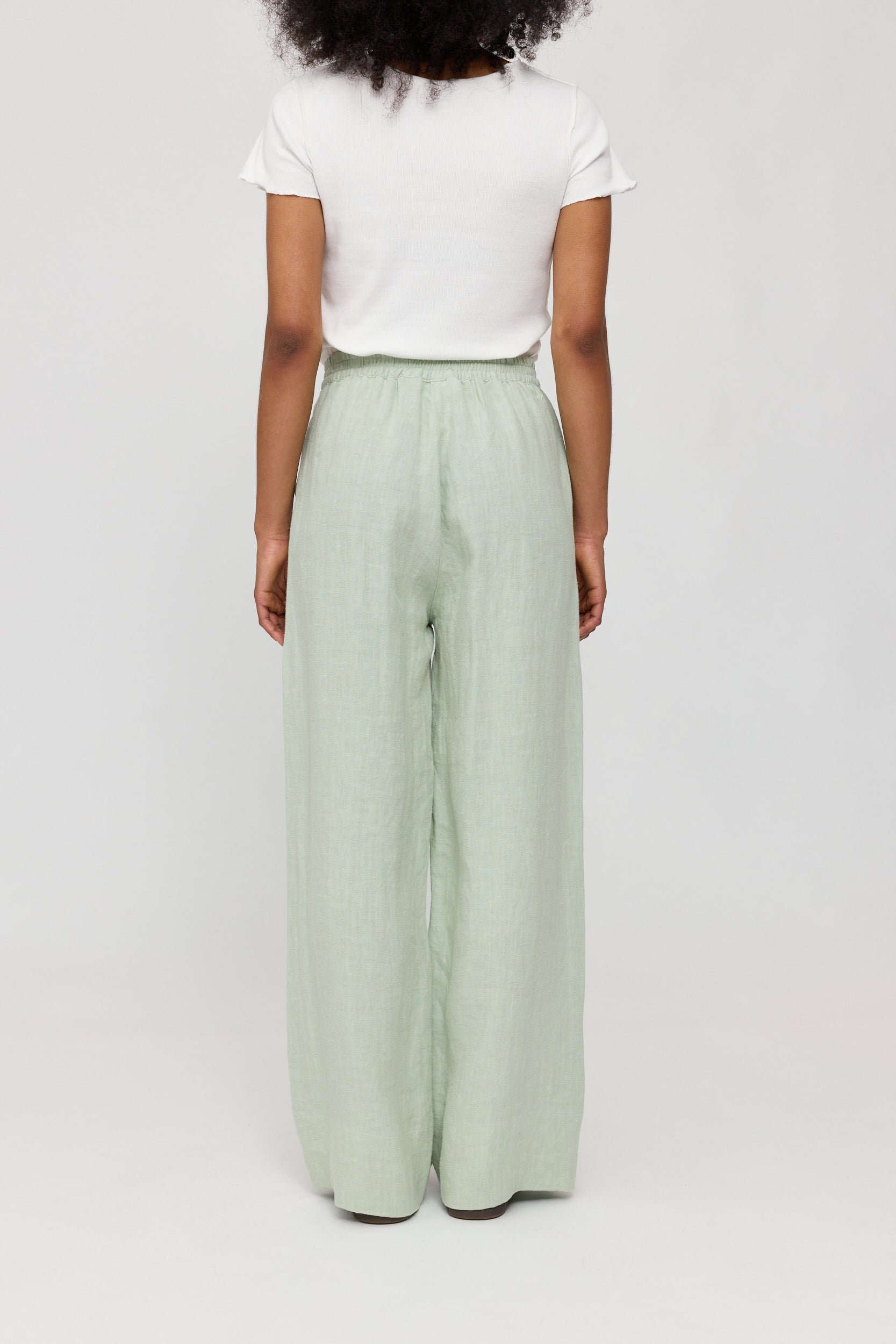 Wide Leg Linen Pants