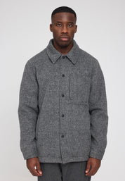 Vegan Wool Jacket - Anthracite Mel
