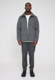 Vegan Wool Jacket - Anthracite Mel