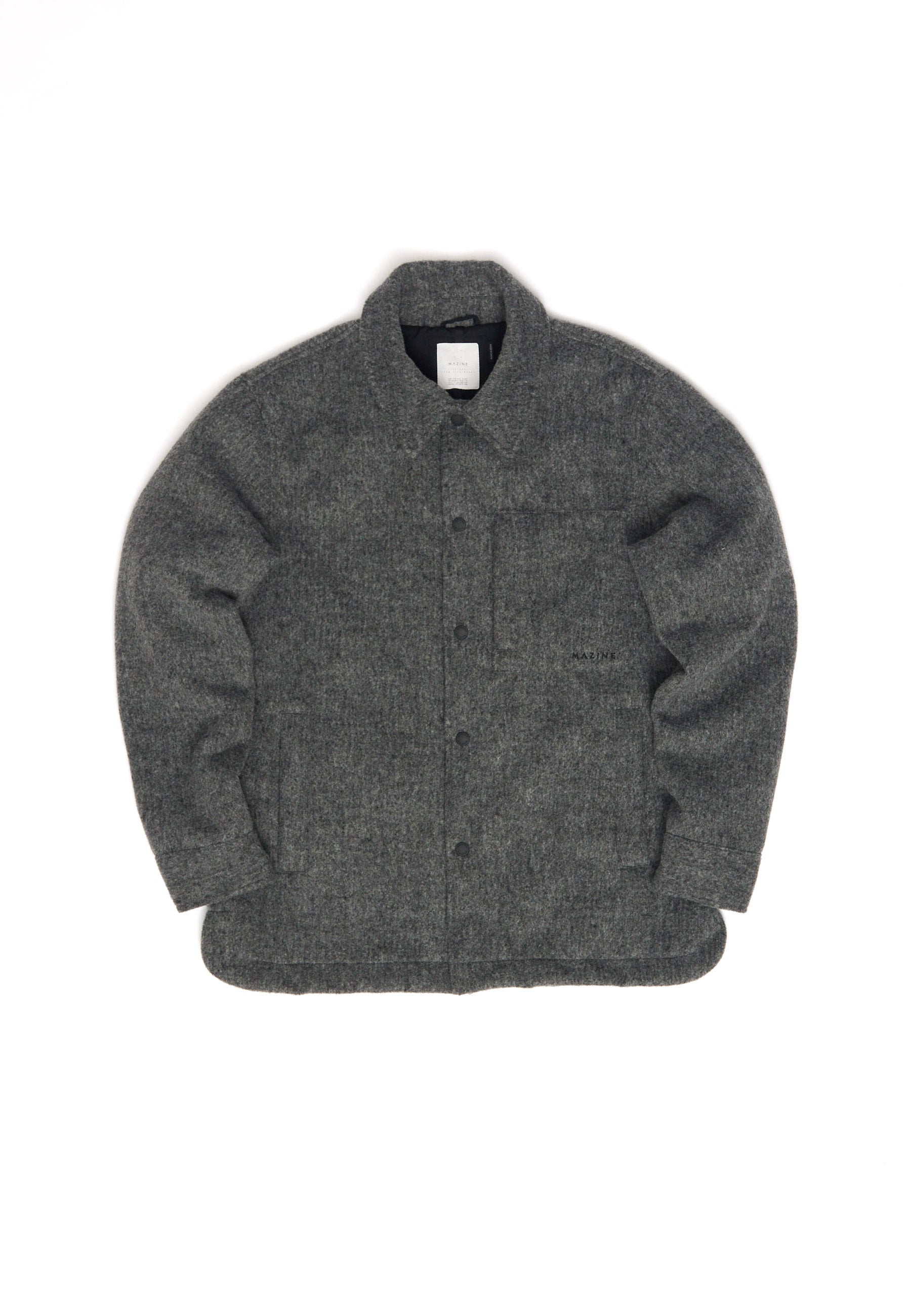 Vegan Wool Jacket - Anthracite Mel