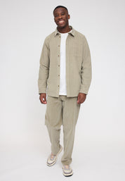 Pocket Corduroy Shirt - Light Kaki
