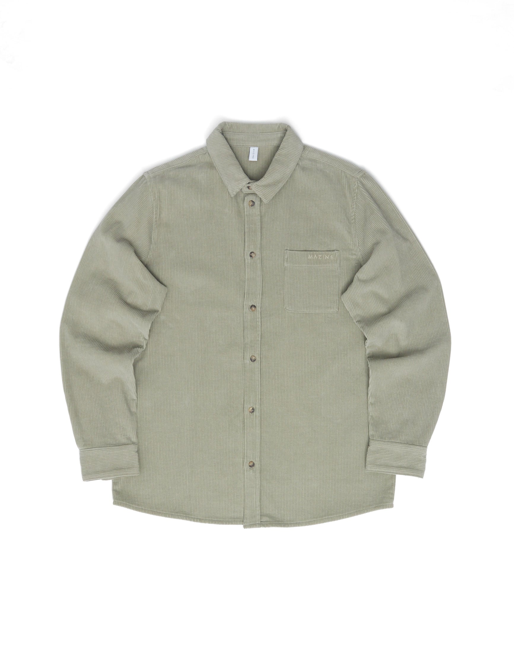 Pocket Corduroy Shirt - Light Kaki