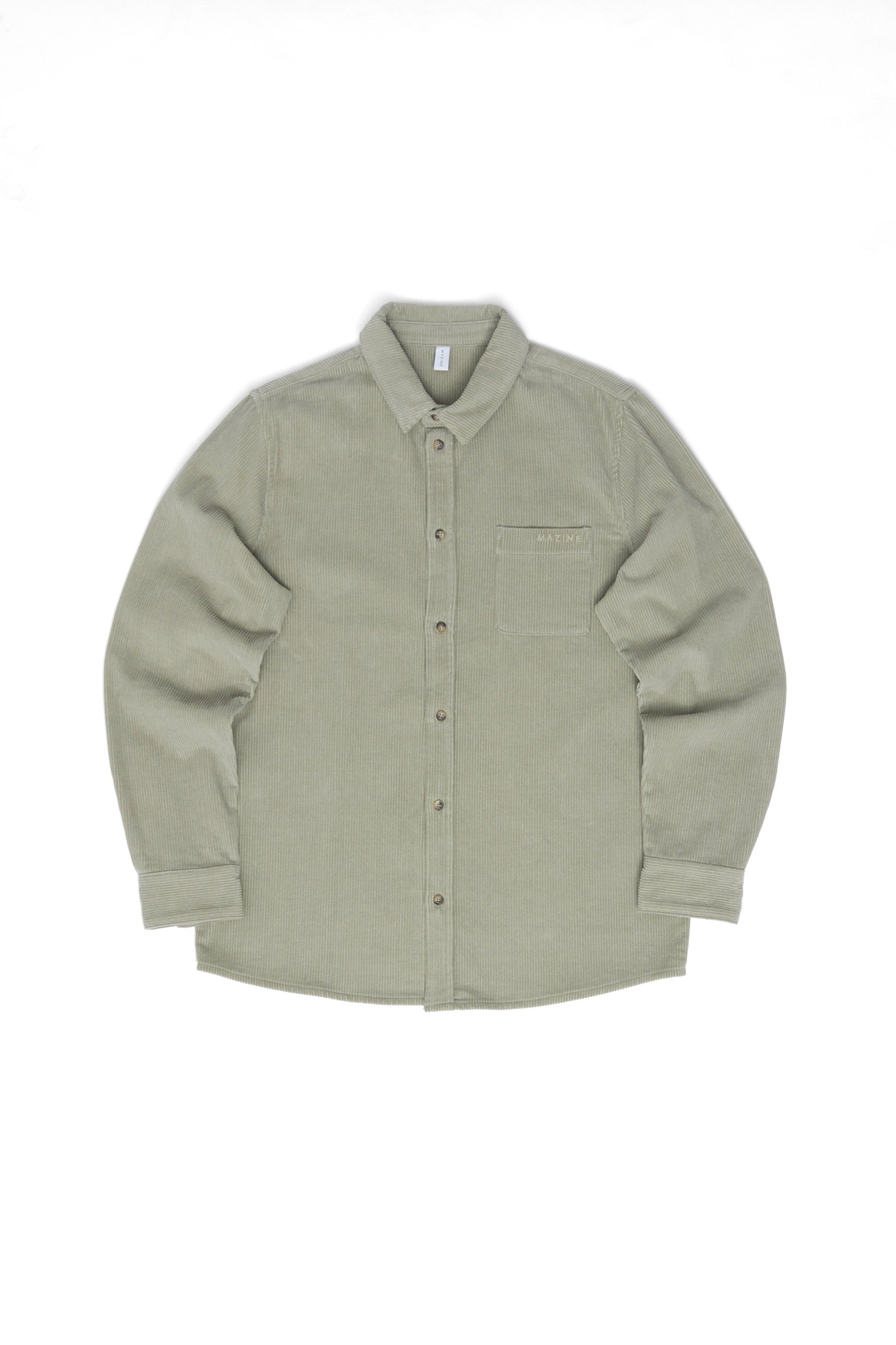 Pocket Corduroy Shirt - Light Kaki