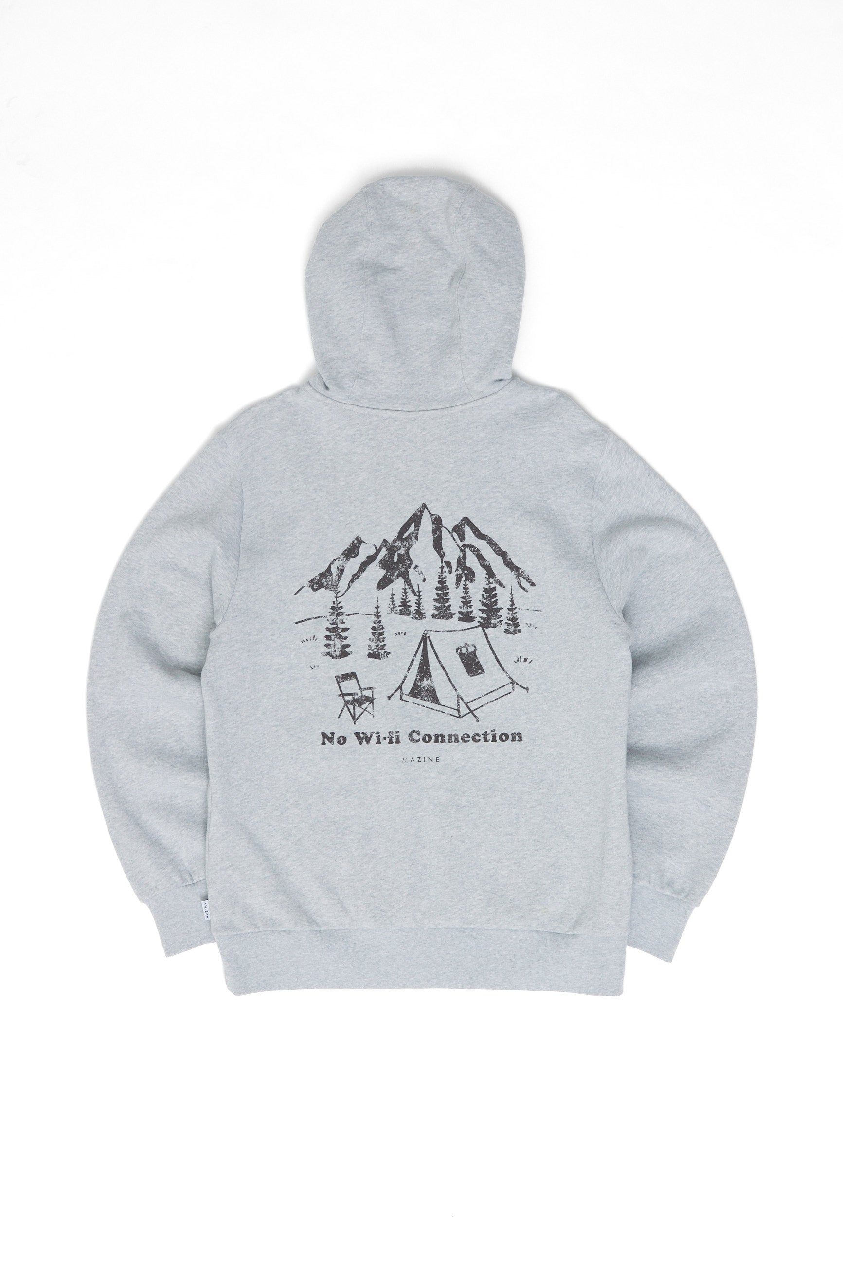 Back Print Hoodie - camping print
